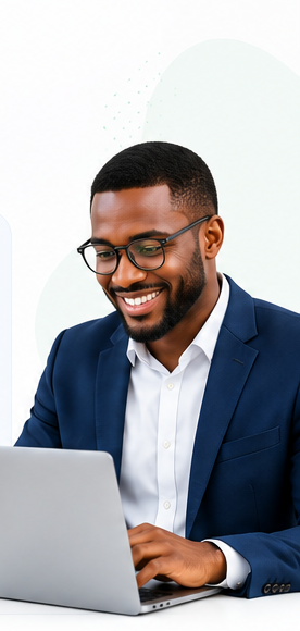 Recruteur AlerteEmploi — homme en costume marine